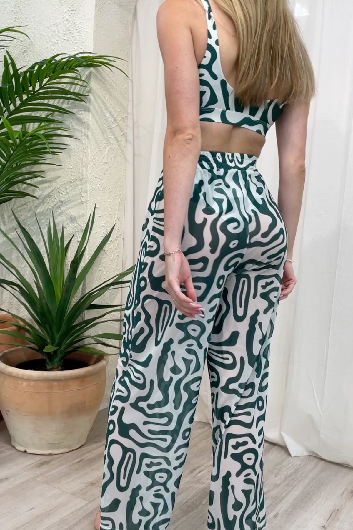 Marina Wide Leg Pants - Sardinia 5 Marina Wide Leg Pants - Sardinia - Image 5