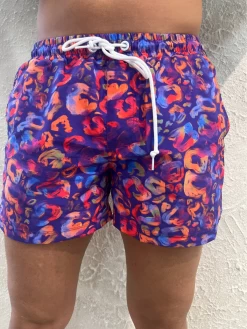 Hank Board Shorts 02 - Loveheart Leopard