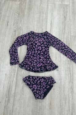 Mini Annie Rashie Set 02 - Plum Leopard