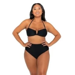 Sadie Bikini Bottom - Black On Black -Swim Wear Shop Black sadie bikini bottoms curve 1 56c4e85e cdec 4745 bc68 99160b57c6e7