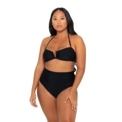 Sadie Bikini Bottom - Black On Black -Swim Wear Shop Black sadie bikini bottoms curve 3 5293a40a cfdc 4e90 90b0 21d5a4a8de78