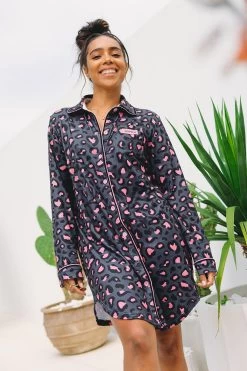 Dana Nightie - Stone Leopard -Swim Wear Shop DanaNightieStoneLeopard9