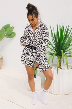 Duke Women Shorts - Safari Leopard -Swim Wear Shop DukeShortsWomenSafariLeopard4