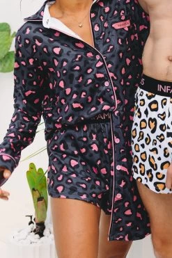 Duke Women Shorts - Stone Leopard -Swim Wear Shop DukeShortsWomenStoneLeopard1