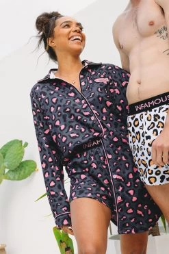 Duke Women Shorts - Stone Leopard -Swim Wear Shop DukeShortsWomenStoneLeopard4