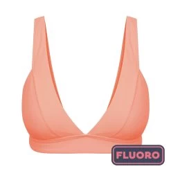 Lola Triangle Top - Fluorescent Coral -Swim Wear Shop EtchedFluroPinkSwimwear38LolaA3 93b26f37 c1f1 499f b896 6d0c9b60a109