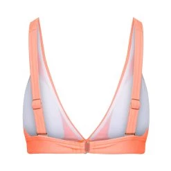 Lola Triangle Top - Fluorescent Coral -Swim Wear Shop EtchedFluroPinkSwimwear38LolaB