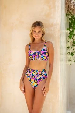 Gia Bikini Top - Aella -Swim Wear Shop GiaGinger GBRLeopards 3013