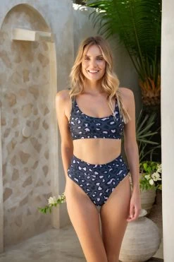 Gia Bikini Top - Mellow Leopard -Swim Wear Shop GiaGinger MellowLeopard 5996