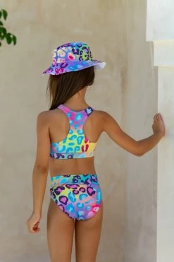 Mini Gia Bikini Set - Kaleidoscope -Swim Wear Shop GiaGingerDaisy GBRLeopards 1993