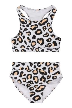 Mini Gia Bikini Set - Safari Leopard -Swim Wear Shop GiaSwimwearMiniKidsBikiniSafariLeopard2