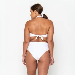 Ginger Bikini Bottom - Fresh White -Swim Wear Shop Ginger white curve 5