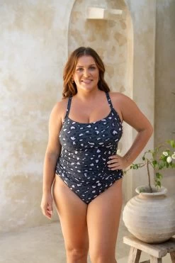 Giselle Tankini Top - Mellow Leopard -Swim Wear Shop GiselleLuna MellowLeopard 6146