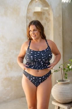 Giselle Tankini Top - Mellow Leopard -Swim Wear Shop GiselleLuna MellowLeopard 6152