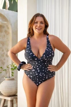 Mimi Scrunchie - Mellow Leopard -Swim Wear Shop GwenMimi MellowLeopard 5978