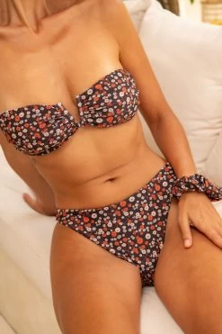 Scarlett Bandeau Top - Pumpkin Spice -Swim Wear Shop InfamousJuly2023 5649