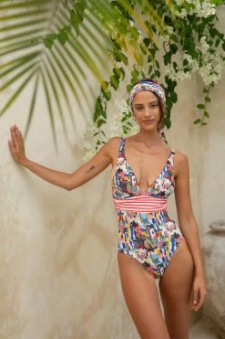 Gwen One Piece - Havana Day -Swim Wear Shop InfamousJuly2023 7833
