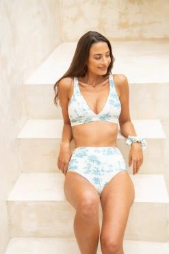 Sadie Bikini Bottom - Toile De Jouy -Swim Wear Shop InfamousJuly2023 785