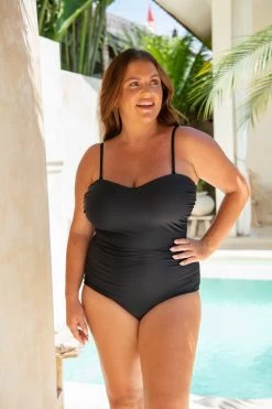 Astrid One Piece - Black On Black -Swim Wear Shop InfamousSwim Jan2024 7442