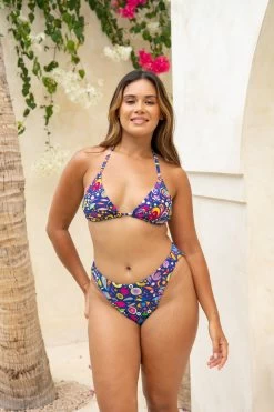 Mia String Top - Paisley Galaxy Dark -Swim Wear Shop InfamousSwim Oct25 1437