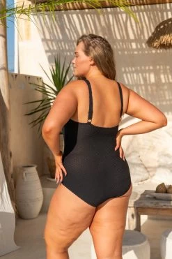 Maeve One Piece - Black Waffle -Swim Wear Shop Infamous June2024 CasaNomada 6315