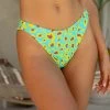 Grace Bikini Bottom - Sour Sky Leopard