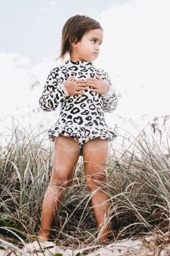 Mini Annie Rashie Set - Safari Leopard -Swim Wear Shop LifestyleSafariLeopardKidsMiniSwimwear79