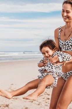 Mini Annie Rashie Set - Safari Leopard -Swim Wear Shop LifestyleSafariLeopardKidsMiniSwimwear81