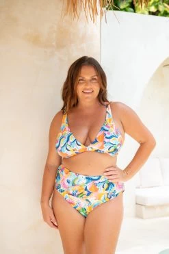 Lola Triangle Top - Fruity Seabed -Swim Wear Shop LolaSadie FruitySeabed 3583