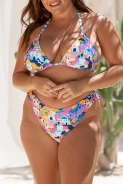 Mia String Top - Mediterranean Vista -Swim Wear Shop MiaGrace MediterraneanVista Swim Jan2024 4930