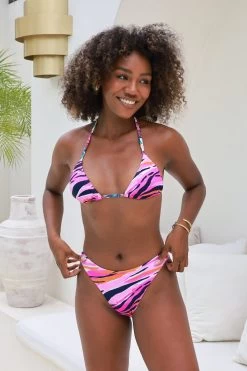 Grace Bikini Bottom - Floral Tang -Swim Wear Shop MiaGraceFloralTang2