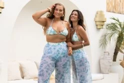 Marina Wide Leg Pants - Toile De Jouy