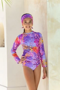 Mini Carmen Headband - Tangerine -Swim Wear Shop MiniAlexCarmen GBRLeopards 1799