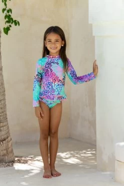 Mini Annie Rashie Set 02 - Shimmer -Swim Wear Shop MiniAnnie2 GBRLeopards 2348