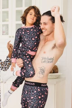 Mini Bessie PJ Set - Stone Leopard -Swim Wear Shop MiniBessieStoneLeopard9