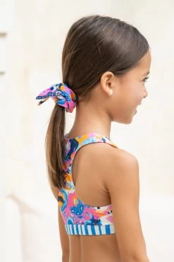 Mini Mimi Scrunchie - Mediterranean Vista