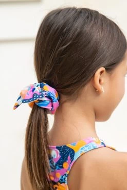 Mini Mimi Scrunchie - Mediterranean Vista -Swim Wear Shop MinigiaMiniMimi MediterraneanVista 636