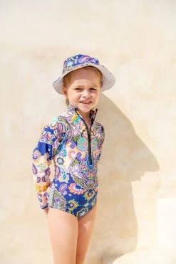 Mini Blake Surfsuit - Peacock Swirls 11 Mini Blake Surfsuit - Peacock Swirls -Swim Wear Shop PeacockSwirl00125