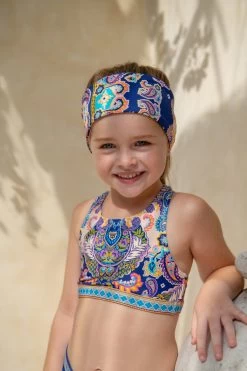 Mini Carmen Headband - Peacock Swirls