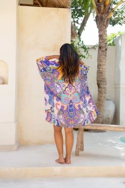 Giulia Kimono/Kaftan - Peacock Swirls
