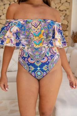 Miranda 2 One Piece - Peacock Swirls