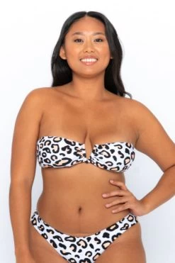 Scarlett Bandeau Top - Safari Leopard -Swim Wear Shop Safari leopard scarlett radar curve 11