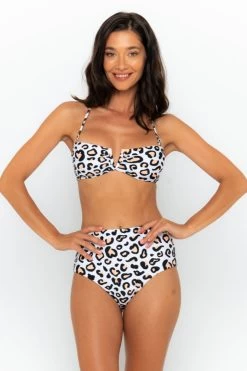 Scarlett Bandeau Top - Safari Leopard -Swim Wear Shop Safari leopard scarlett sadie 3