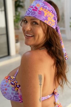 Carmen Headband - Tangerine -Swim Wear Shop ScarletCarmen GBRLeopards 141