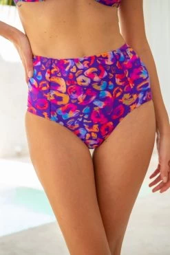 Penelope Bikini Bottom - Loveheart Leopard -Swim Wear Shop ScarletPenelope LoveHeartLeopard 2273