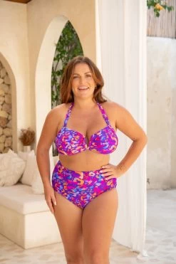 Penelope Bikini Bottom - Loveheart Leopard -Swim Wear Shop ScarletPenelope LoveHeartLeopard 2378