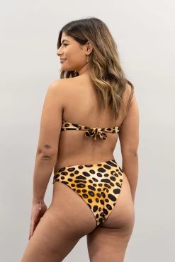 Scarlett Bandeau Top - Cheetah Fever -Swim Wear Shop ScarlettGraceCheetahFever1