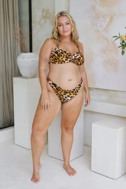 Scarlett Bandeau Top - Cheetah Fever -Swim Wear Shop ScarlettGraceCheetahFeverB7