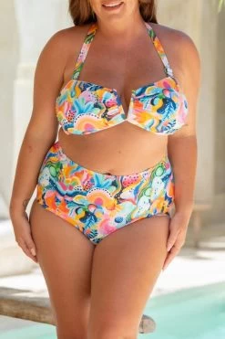 Scarlett Bandeau Top - Fruity Seabed -Swim Wear Shop ScarlettPenelope FruitySeabed 3926