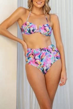 Scarlett Bandeau Top - Marine Fiesta -Swim Wear Shop ScarlettPenelope MarineFiesta 5308